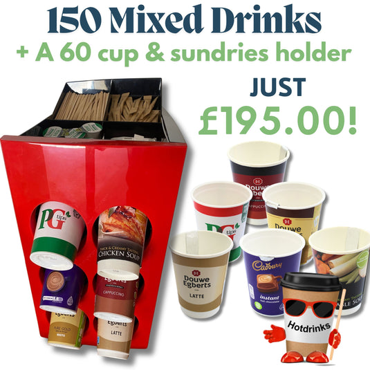 60 Cup Drinks dispenser for 2Go/12 oz foil sealed drinks