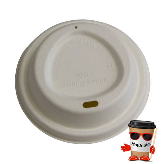 2Go 'Bagasse' Sugarcane Sip Thru' Lids for 12oz Cups (50/1,000)