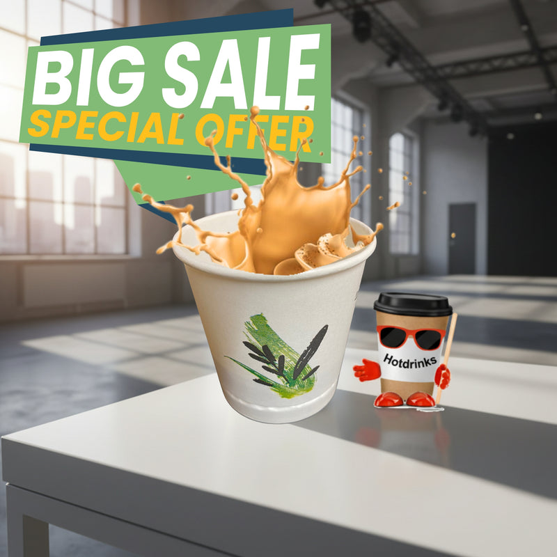 Load image into Gallery viewer, 73mm Luxury Coffee White - £20 for 180 Cups
