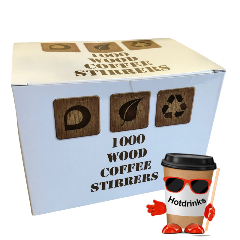 Load image into Gallery viewer, Long Wooden Stirrers 140mm/5.5&quot; (1,000)
