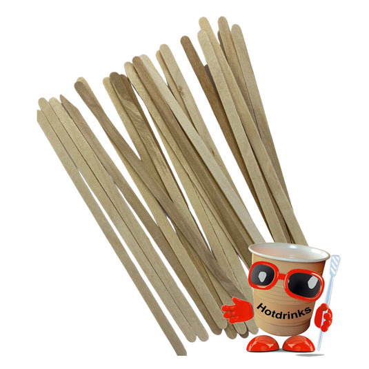 Long Wooden Stirrers 140mm/5.5