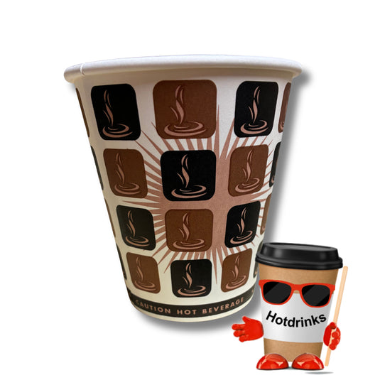 10oz Mocha Single Wall Paper Cup (50/1000) (Copy)