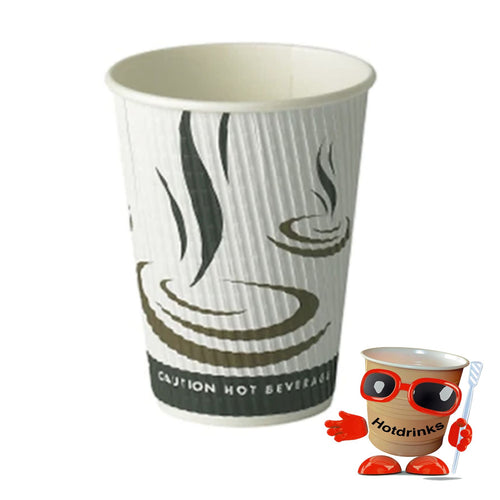 12oz Weave Hot Drink Paper Cup